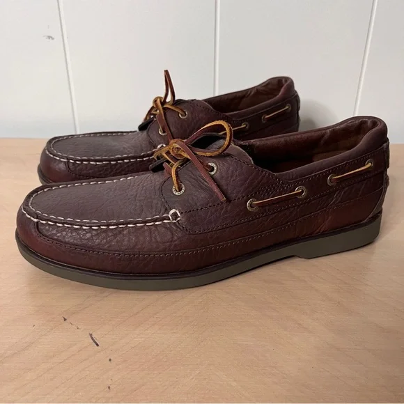 LL BEAN MEN\'S BOAT SHOES BROWN SIZE 14EE L.L. Bean | Shoes | Ll Bean Mens Boat Shoes Brown Size 4ee  main image 2